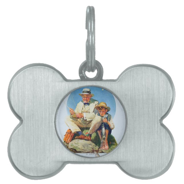 Catching the Big One Pet Name Tag (Front)