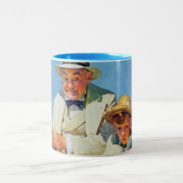 Catching the Big One Two-Tone Coffee Mug (Center)