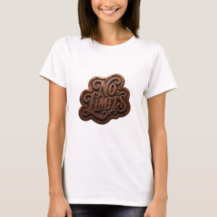 Catchy Gold NO LIMITS Custom Tee