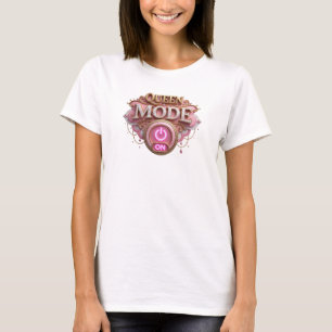 Catchy Red QUEEN MODE ON Slogan Tee