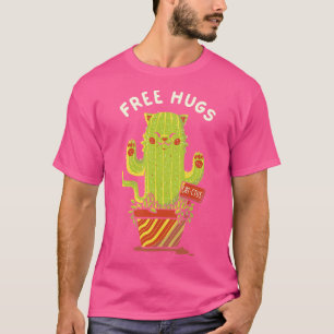 Catctus Free Hugs Cats by Tobe Fonseca T-Shirt