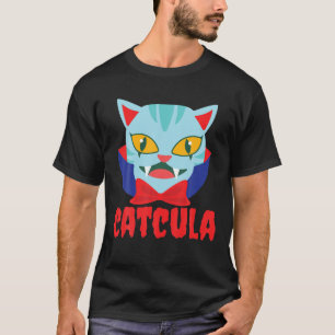 Catcula Cat Vampire Dracula Vampirina Halloween Co T-Shirt