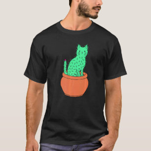 Catcus Cactus Kitty Cat T-Shirt