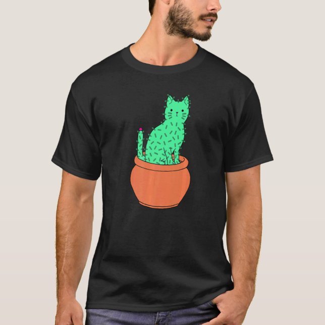 Catcus  Cactus Kitty Cat T-Shirt (Front)