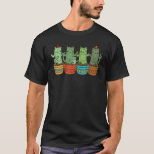 Catcus Garden Cat Cactacea Succulent Plant Cact T-Shirt