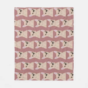 Cate dog fleece blanket