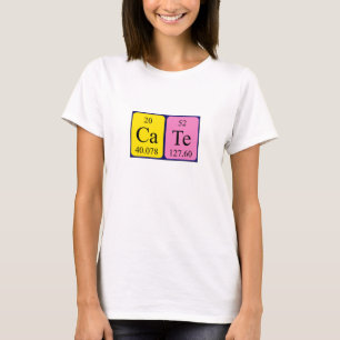 Cate periodic table name shirt