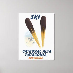 Catedral Alta Patagonia, Argentina ski poster Canvas Print