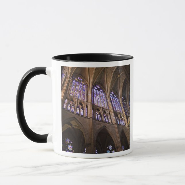 Catedral de Leon, interior stained glass windows Mug (Left)