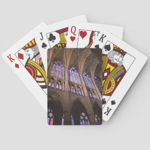 Catedral de Leon, interior stained glass windows Playing Cards