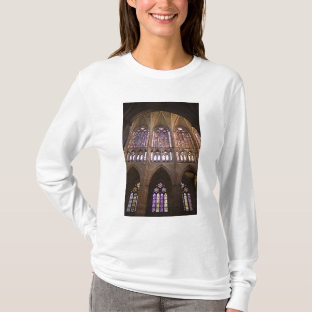 Catedral de Leon, interior stained glass windows T-Shirt (Front)