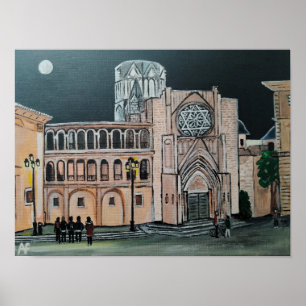 Catedral de Santa María Painting by Alfred Fox Poster