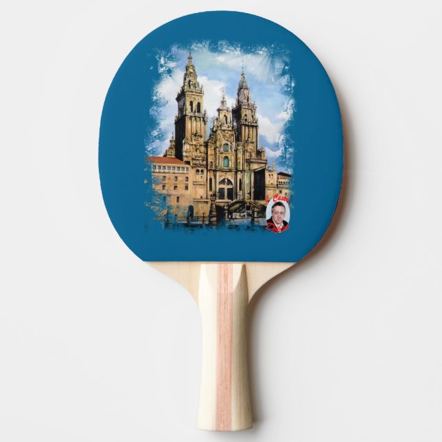 Catedral de Santiago de Compostela (A Coruña) Ping Pong Paddle (Front)