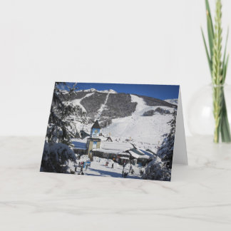 Catedral Ski Resort, Bariloche Argentina Holiday Card