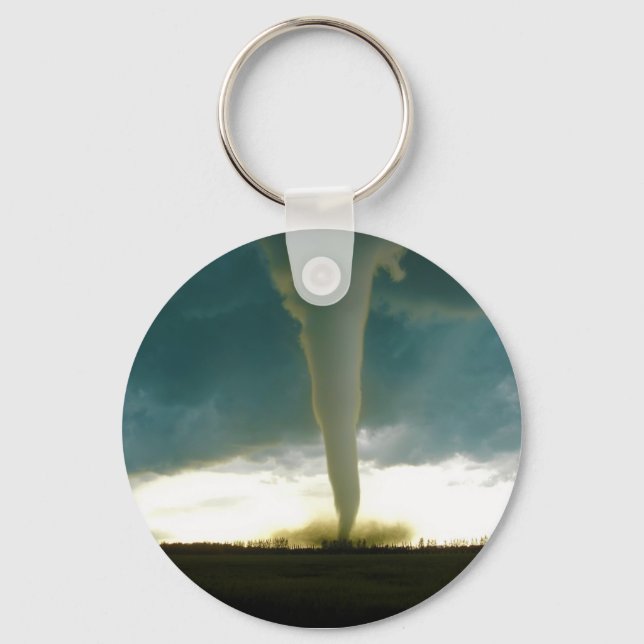 Category F5 Tornado Approaching Elie Manitoba Key Ring (Front)