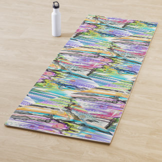 CATEGORY FIVES SWIRLING ABSTRACT ART DESIGN YOGA MAT