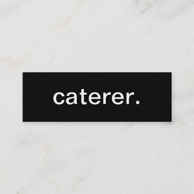 Caterer Business Card (Front)