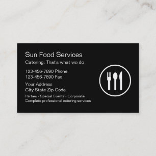 Caterer Business Cards