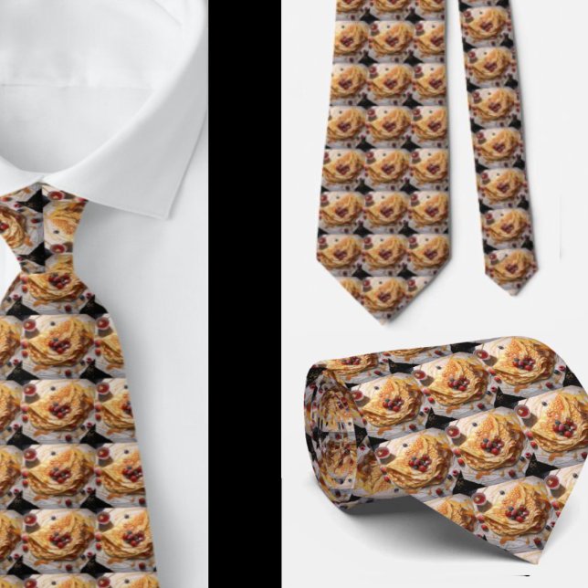Caterer Diner Pancakes Restaurant Waiter Neckties (Creator Uploaded)