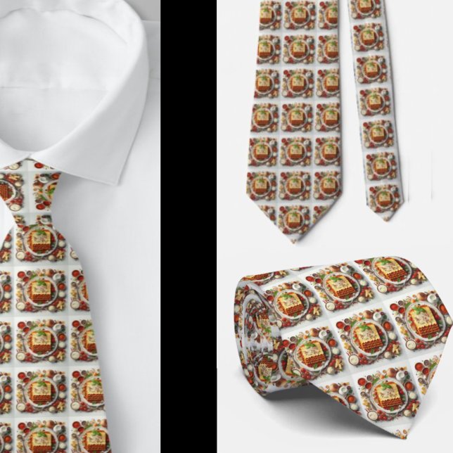Caterer Pizza Italian Restaurant Waiter Neckties (Creator Uploaded)