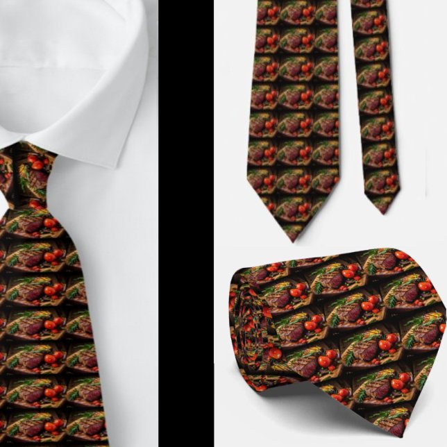 Caterer Steak House Restaurant Waiter Neckties (Creator Uploaded)