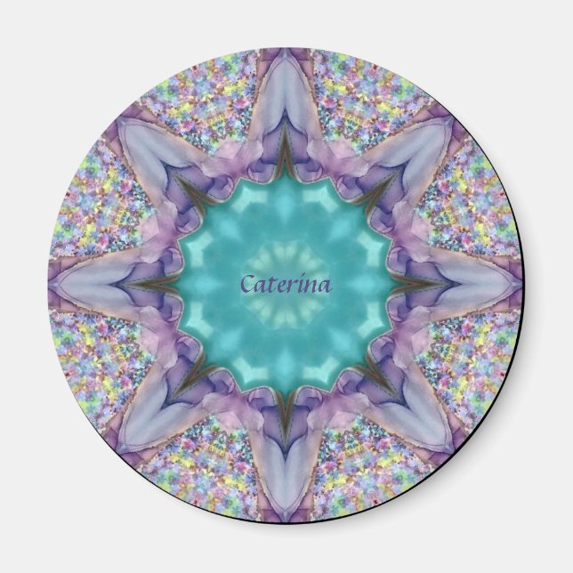 CATERINA ~ MULTICOLOURED BLING ~ Kaleidoscope ~ Magnet (Front)