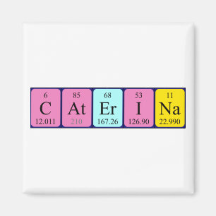Caterina periodic table name magnet