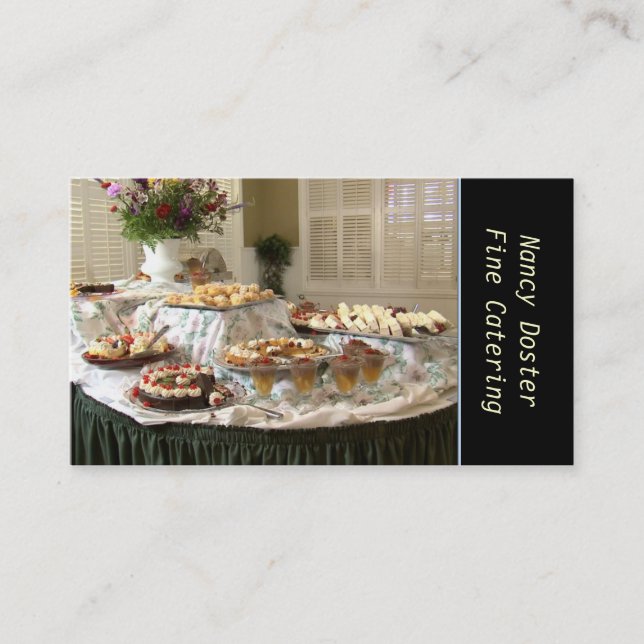 Catering Bakery Business Card (Front)