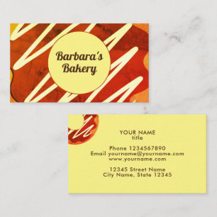 Catering bakery pastry business card template