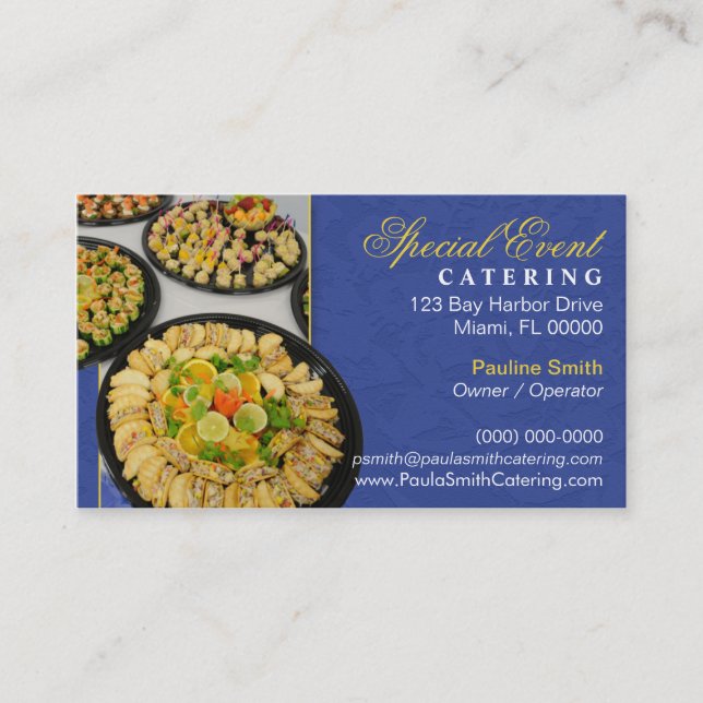 Catering Business Card (Front)