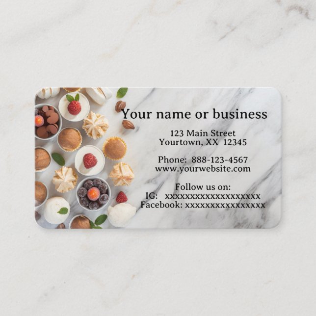Catering Business Card (Front)