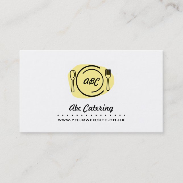 Catering Business Card (Front)