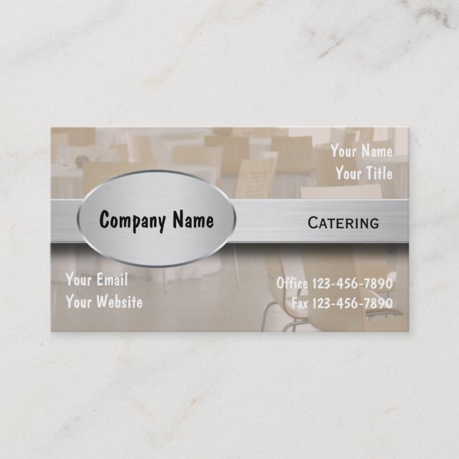Catering Business Cards (Front)