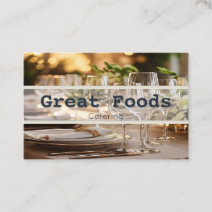 Catering business cards