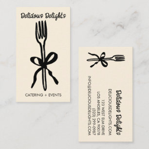 Catering Chef Event Planning Food Prep CUSTOM Business Card