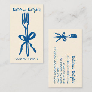 Catering Chef Event Planning Food Prep CUSTOM Business Card