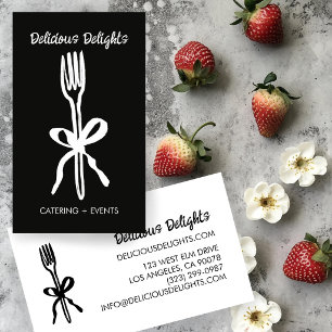 Catering Chef Event Planning Food Prep CUSTOM Business Card