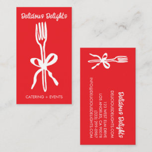 Catering Chef Event Planning Food Prep CUSTOM Business Card