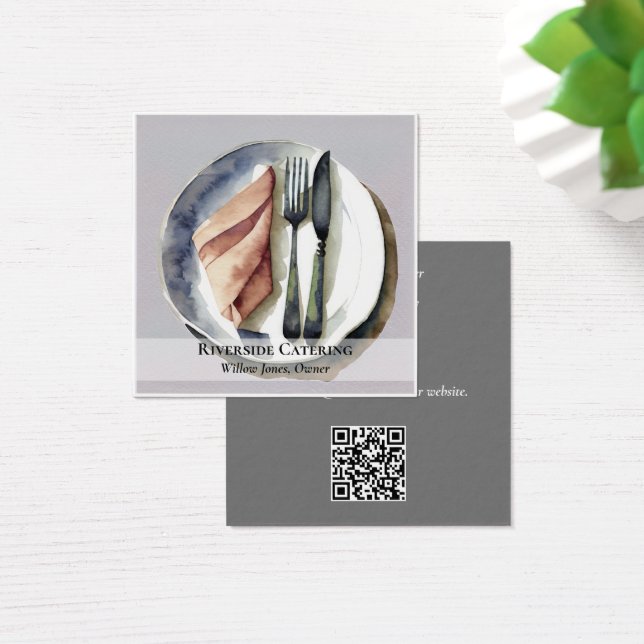 Catering or Restaurant Business Card (Desk)