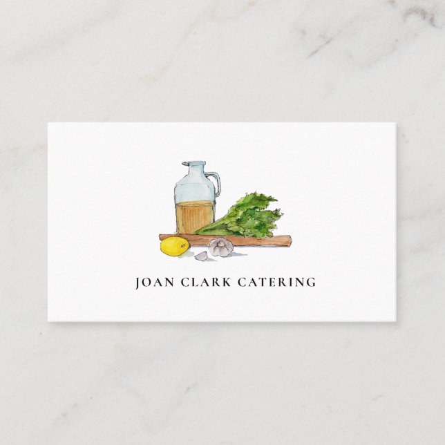 Catering Personal Chef Business Card (Front)