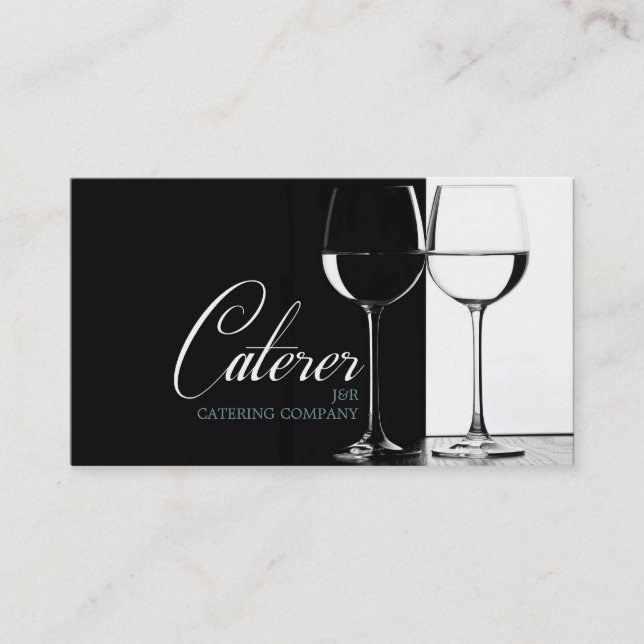 Catering Service Caterer Food Party Planner Business Card (Front)