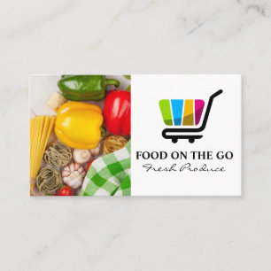 Catering Service Food Delivery Produce Business Card
