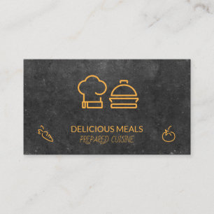 Catering Service Food Industry Chef Business Card