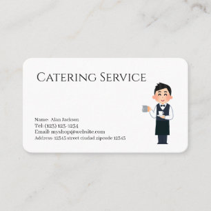 catering services business card