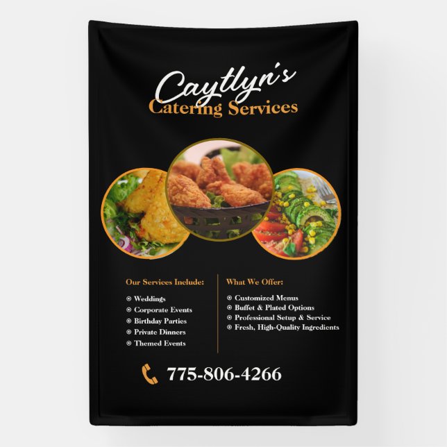 Catering Services Custom Banner (Vertical)
