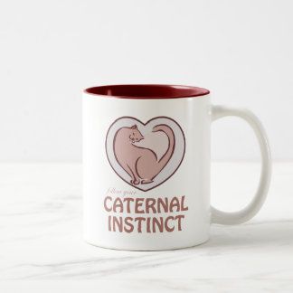 Caternal Instinct Two-Tone Coffee Mug