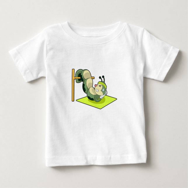 Caterpillar ABS Workout Fitness Baby T-Shirt (Front)