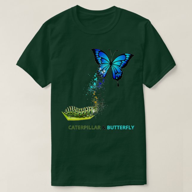 CATERPILLAR amp BUTTERFLY T-Shirt (Design Front)