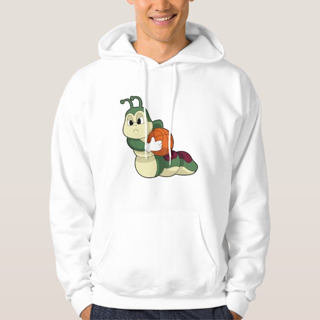 Caterpillar as Basketball player with Basketball Hoodie (Front)