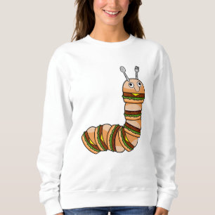 Caterpillar as Cheeseburger with Beef & Salad Sweatshirt